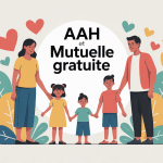 AAH et mutuelle gratuite famille illustration