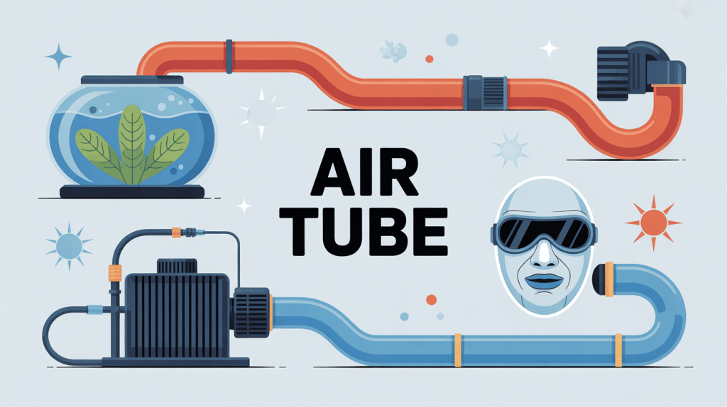 illustration air tube aquarium industriel médical