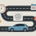 combien de temps reste un sinistre auto visuel explicatif France