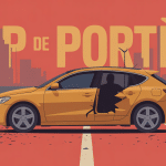 coup de portiere sur voiture garée parking