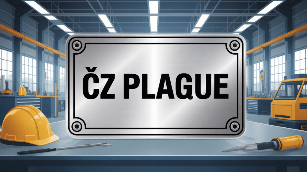 cz plaque industrielle en atelier moderne