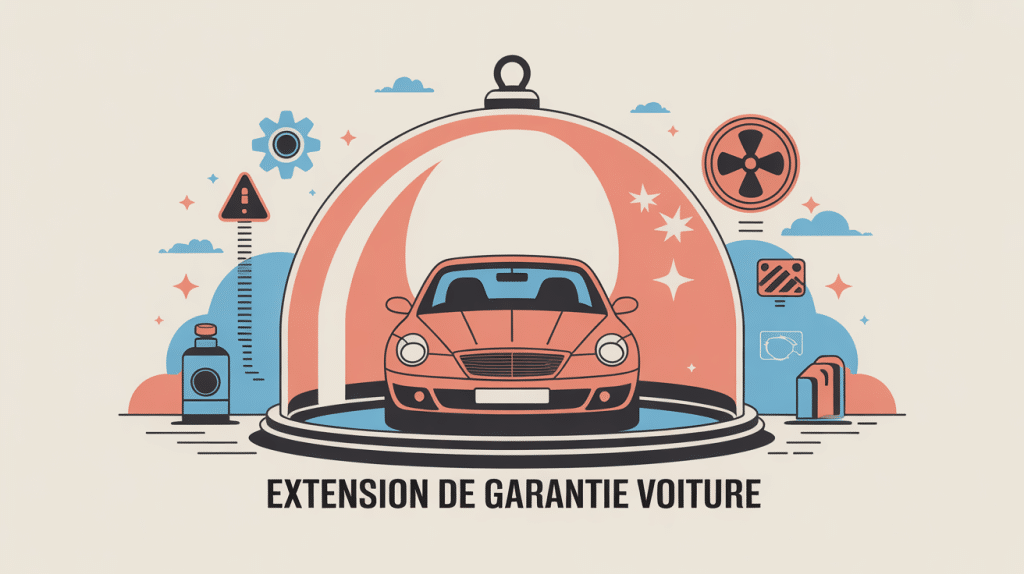 extension de garantie pour voiture illustration vecteur protection