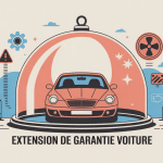 extension de garantie pour voiture illustration vecteur protection