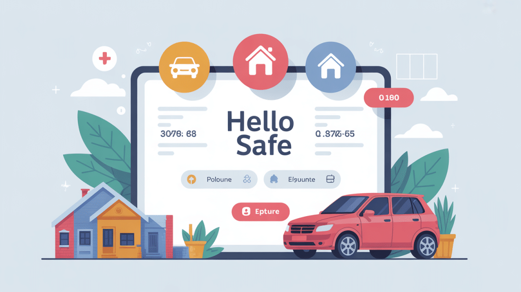 illustration hello safe comparateur assurances