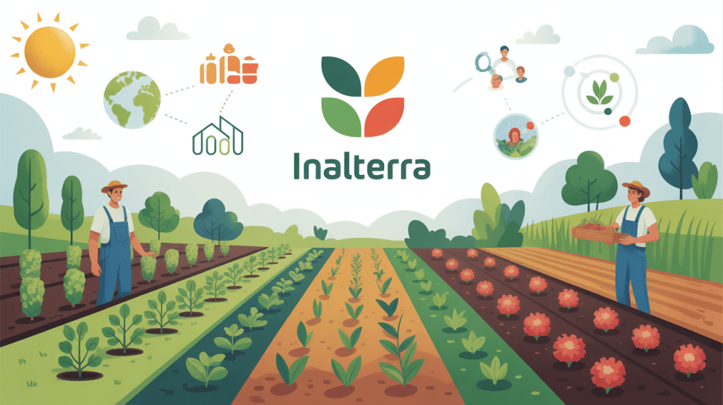 Illustration Inalterra agroécologie collaborateurs paysage durable