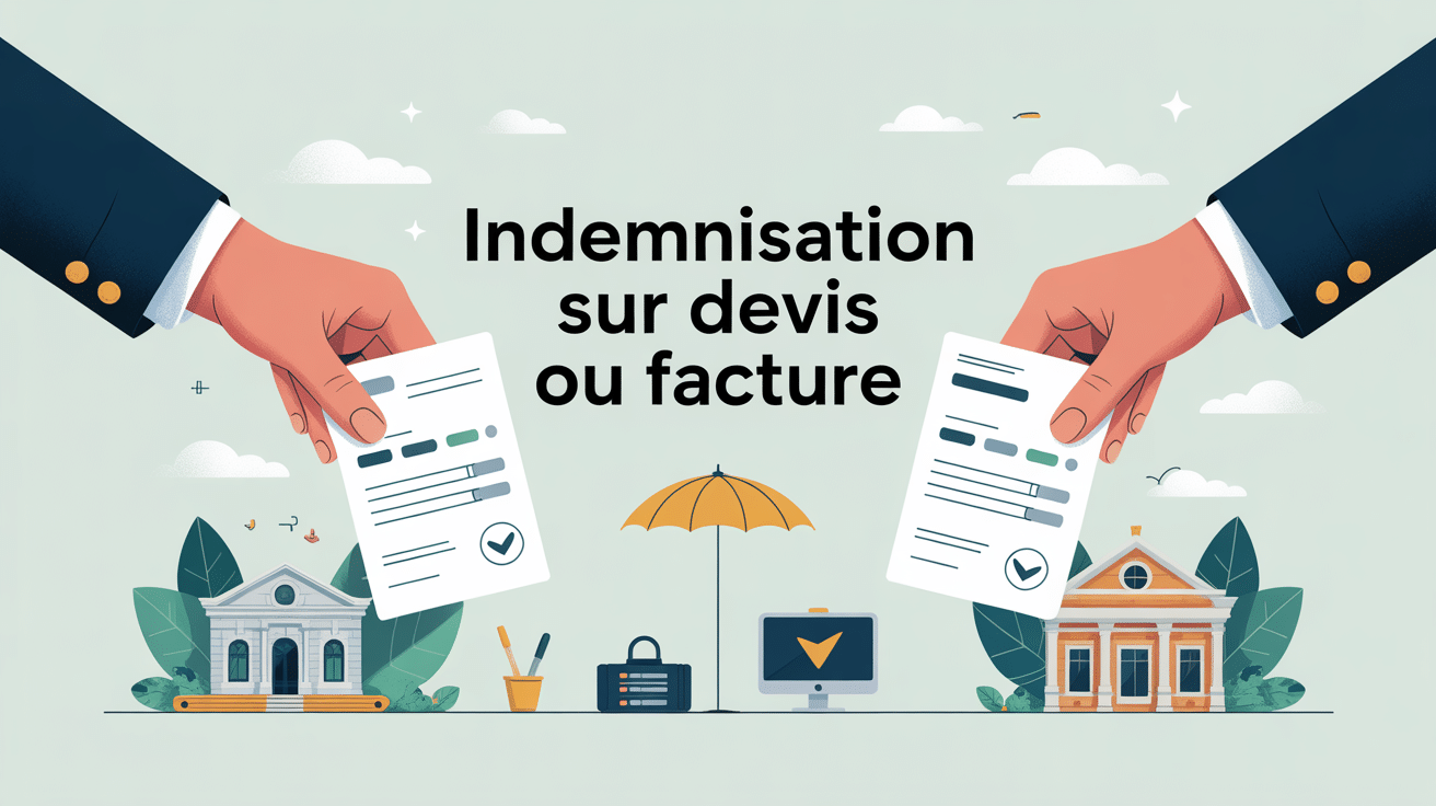 indemnisation sur devis ou facture visuel choix assurance
