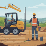 illustration landiste sur chantier travaux publics