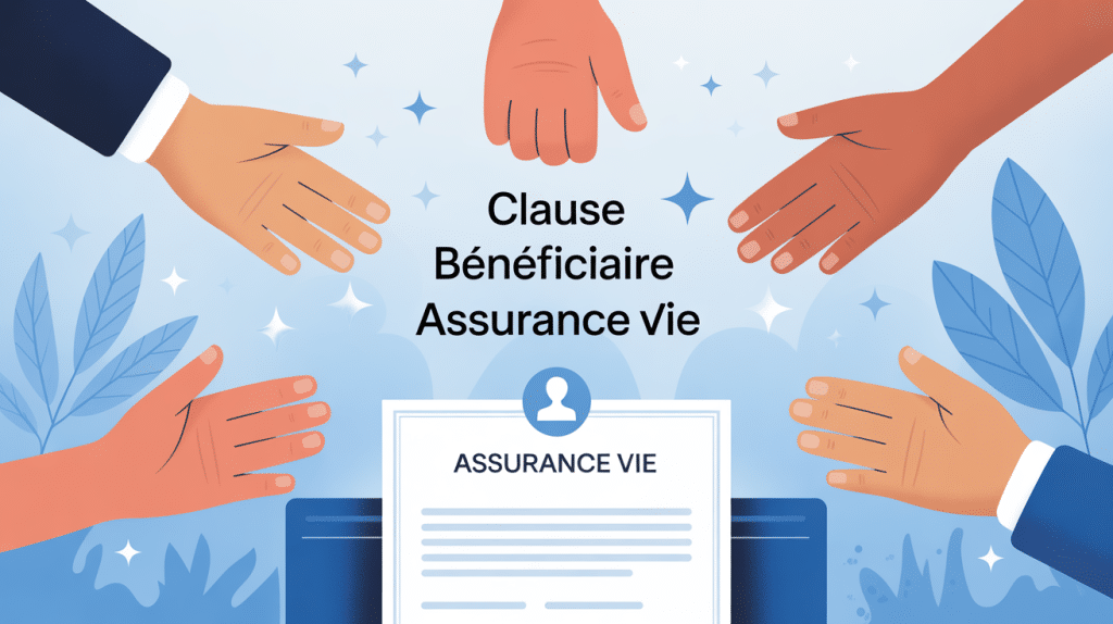 modèle clause bénéficiaire assurance vie illustration contrat mains famille