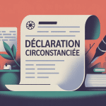 illustration vectorielle modèle déclaration circonstanciée gratuit