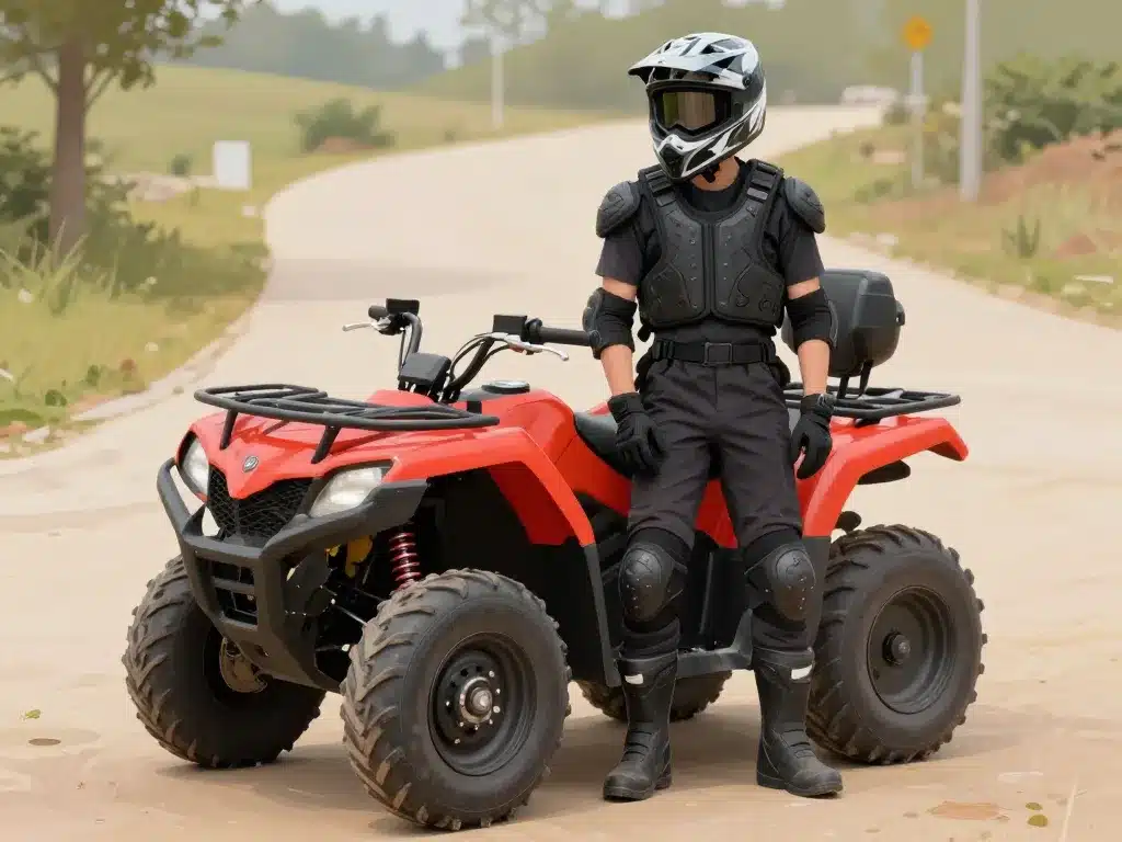 Quad blaster 200 équipement sécurité