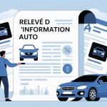 releve d'information auto illustration document assureur