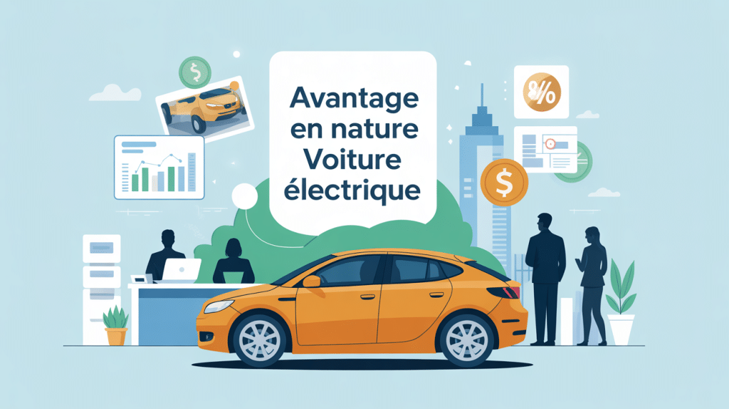 simulateur calcul avantage en nature voiture électrique illustration fiscalité