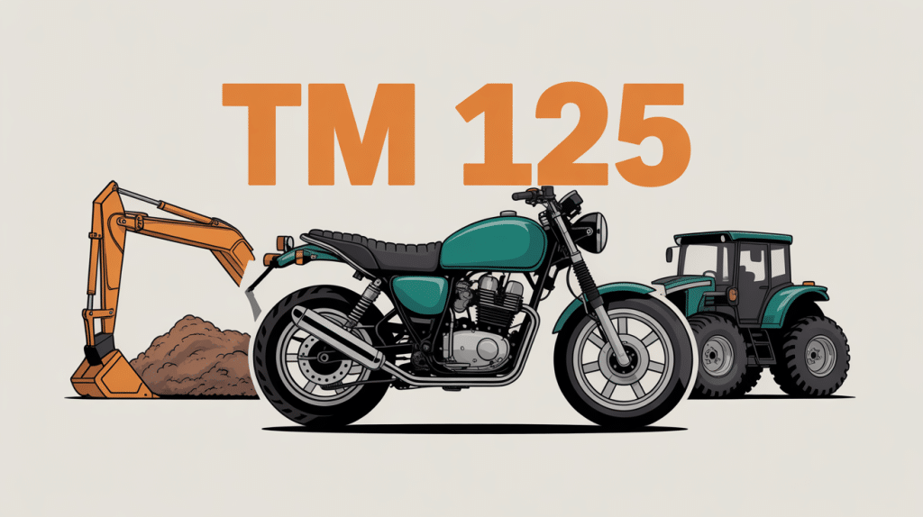 TM en 125 moto tracteur chantier réglementation