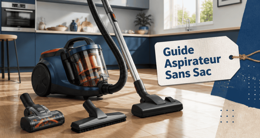 aspirateur sans sac comparatif avec accessoires en cuisine moderne