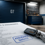 assurance pour location garage contrat et clés dans parking
