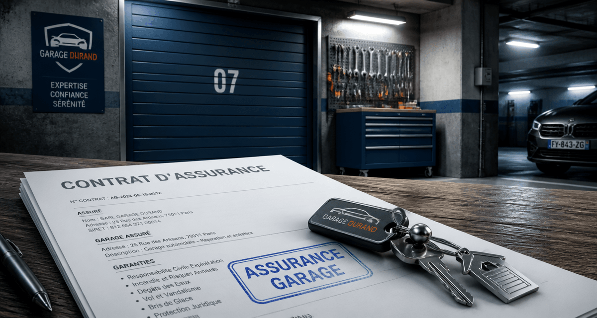 assurance pour location garage contrat et clés dans parking