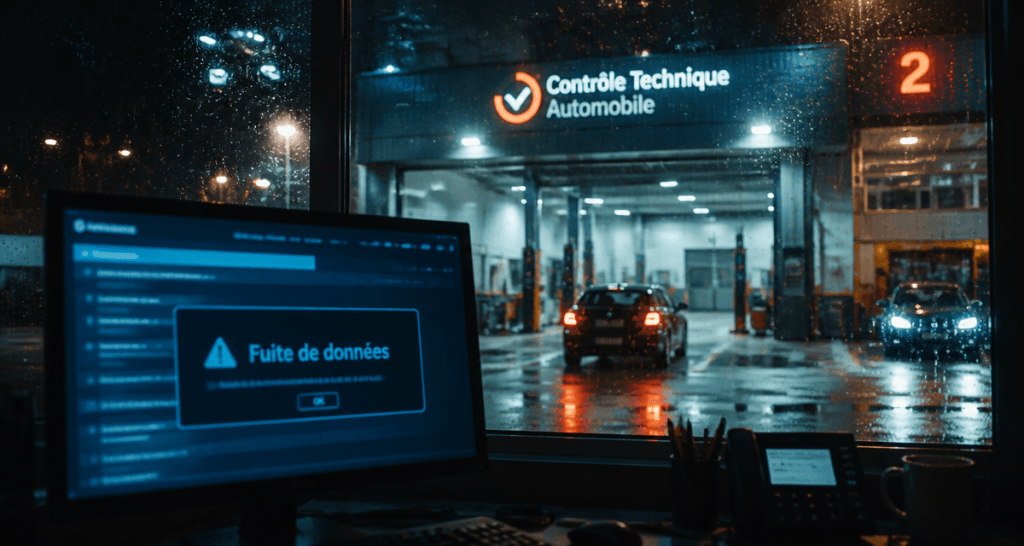 autosur information fuite de données alerte écran centre technique