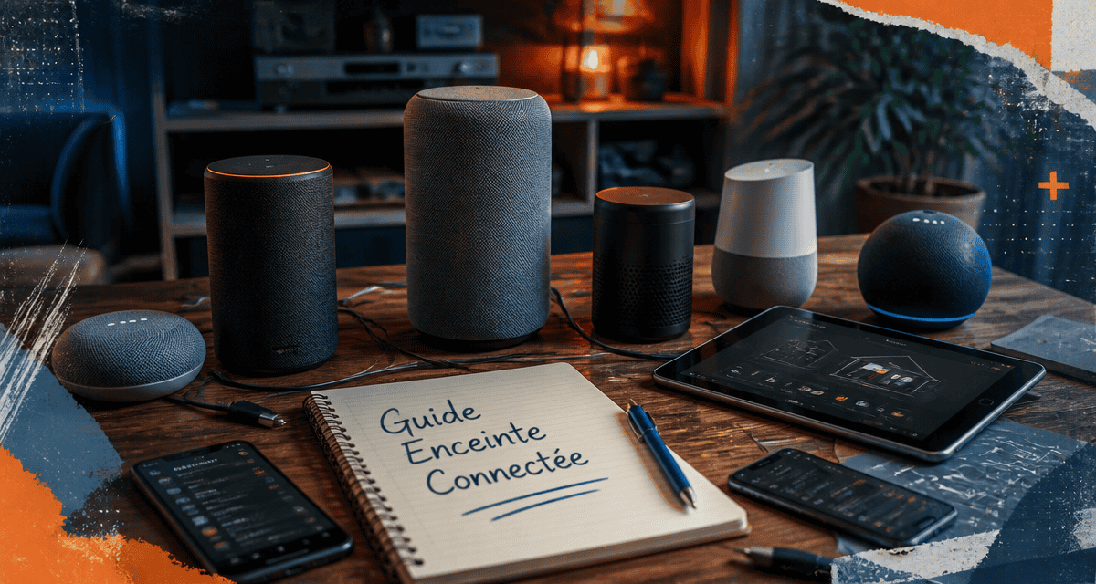 Comparatif enceinte connectée sur table moderne