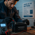 durée de vie batterie moto atelier contrôle