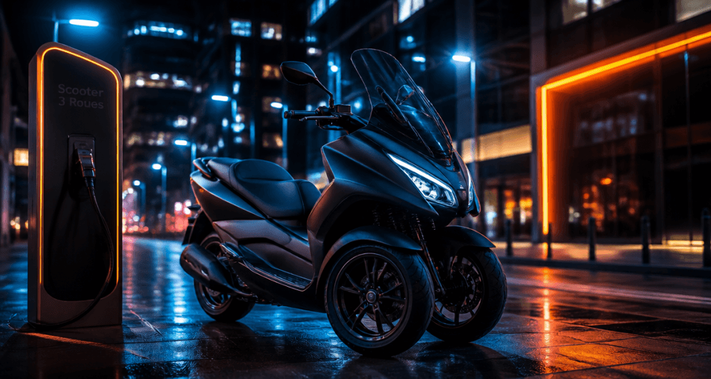 meilleur scooter 3 roues stationné en ville