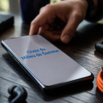 meilleur smartphone milieu de gamme posé sur table avec accessoires
