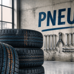 Pneux pneus pile atelier auto moderne