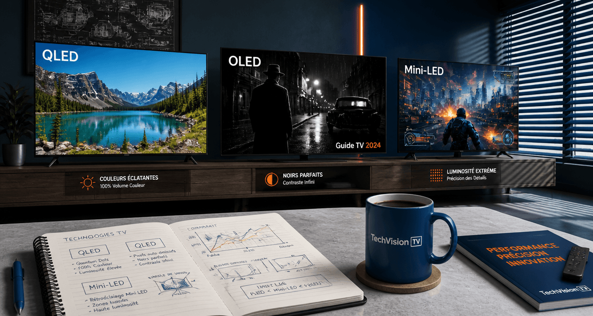 quelle technologie tv choisir OLED QLED Mini-LED salon