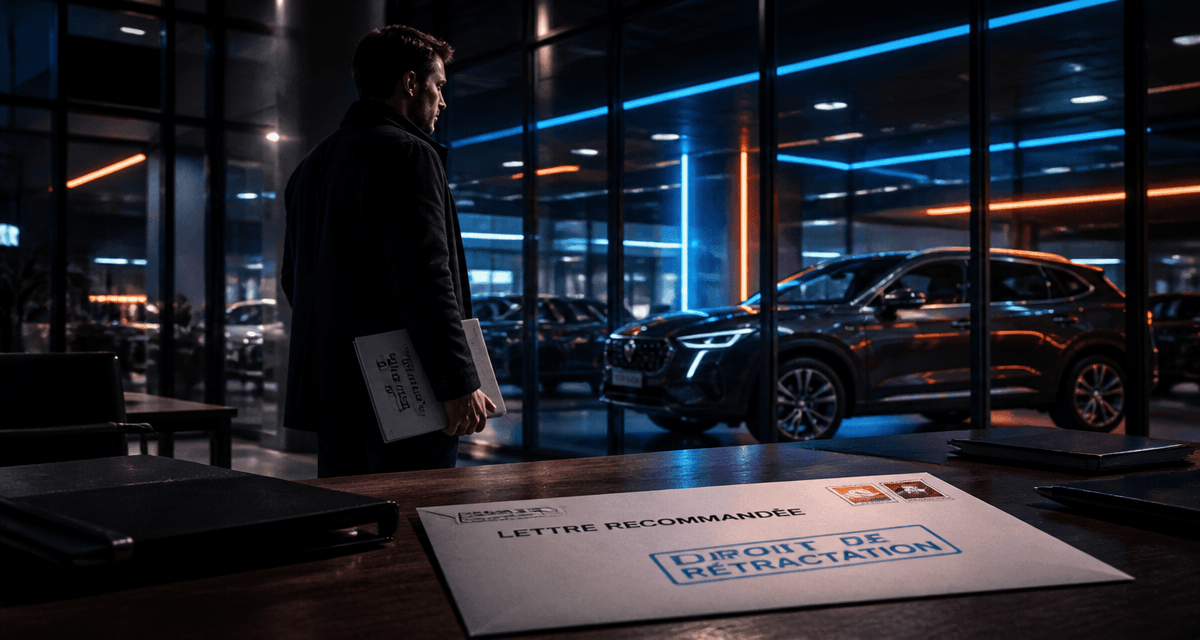 retractation achat vehicule dossier concession