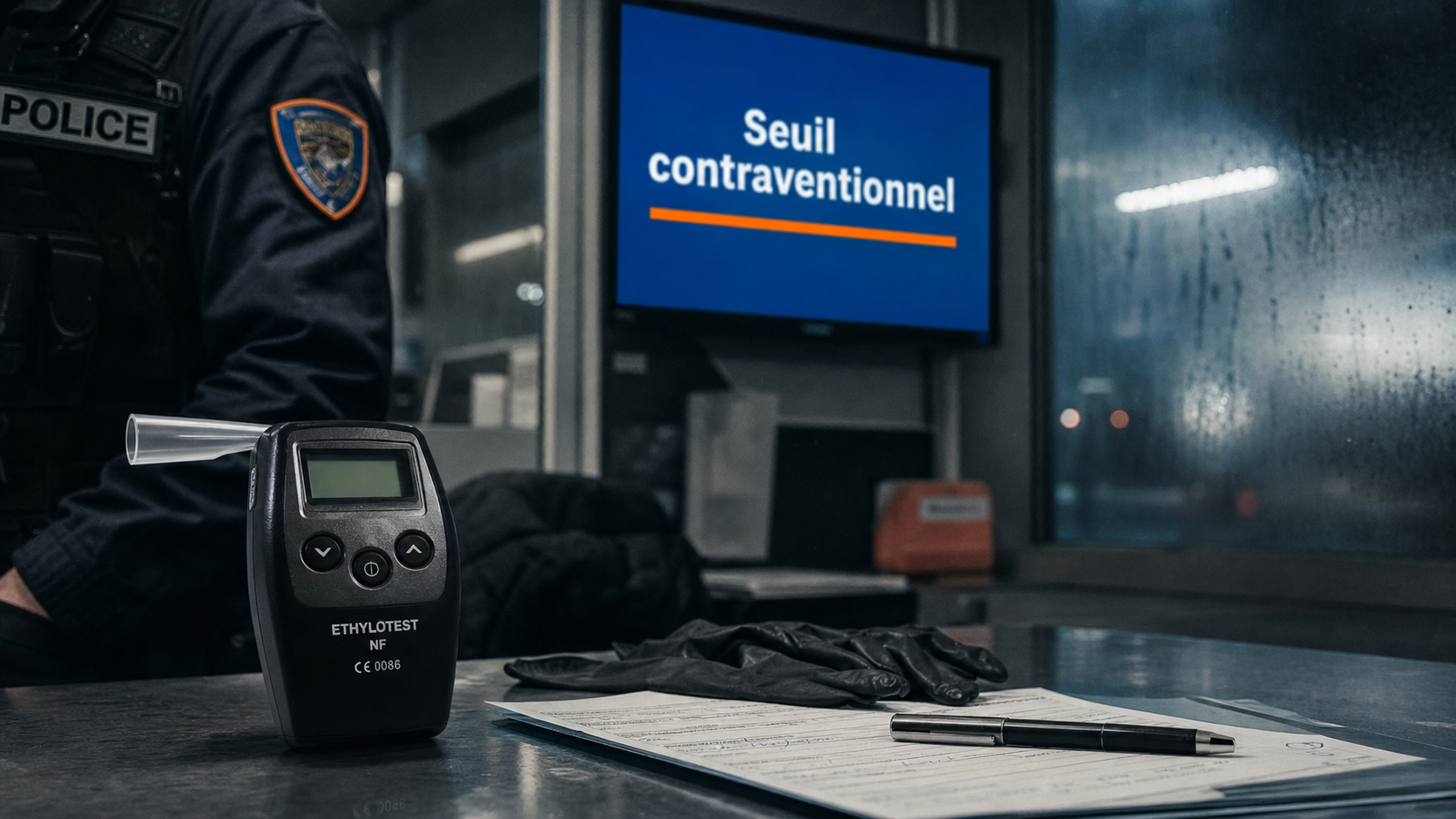 Alcoolémie contraventionnelle : éthylomètre au contrôle routier