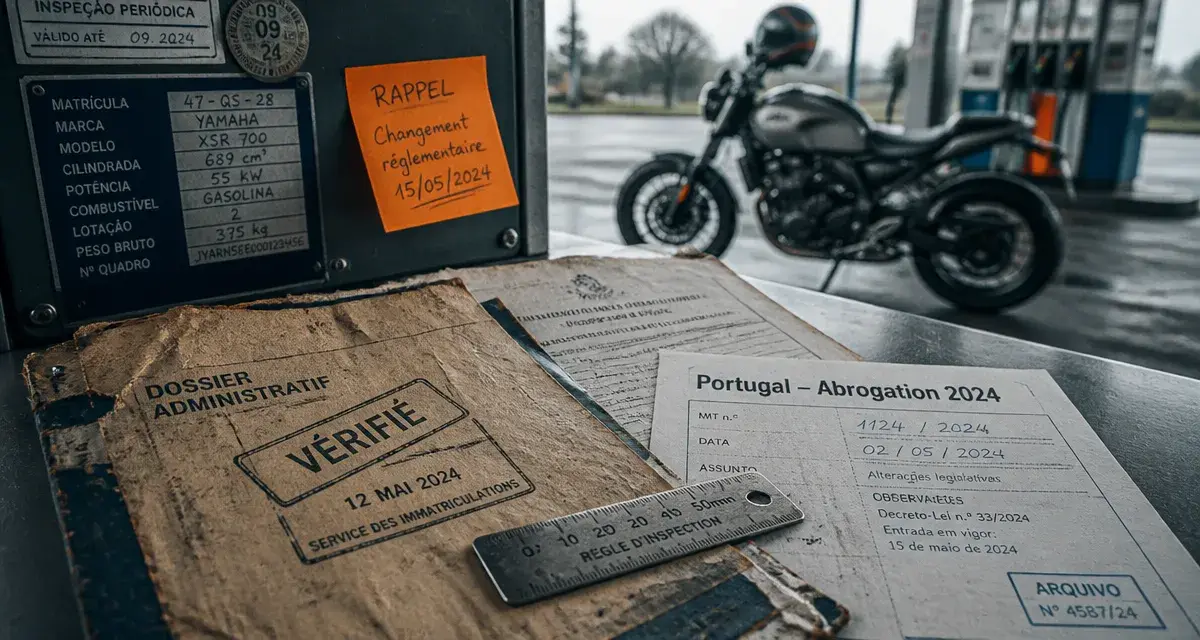 Contrôle technique moto Portugal 2025 : abrogation et impact