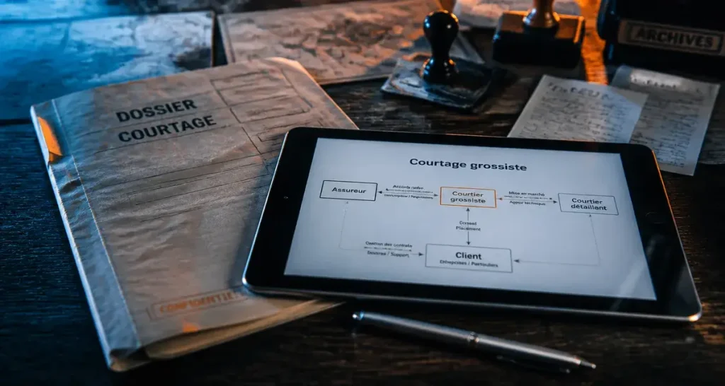 entoria courtage : courtier grossiste TPE PME, dossier et tablette