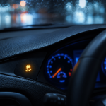 Voyant ESC voiture allumé sur tableau de bord, message de sécurité