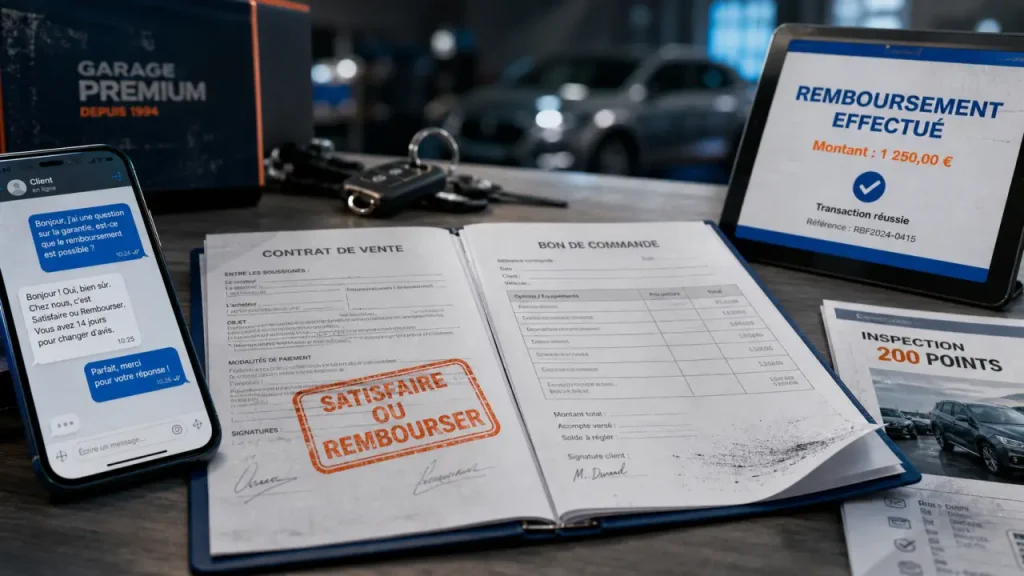 CapCar remboursement : 7 jours satisfait ou remboursé, 14 jours de rétractation et garantie de 6 mois