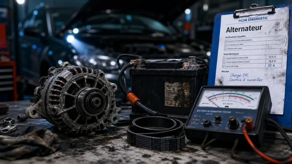 Carter cash alternateur : test avant remplacement