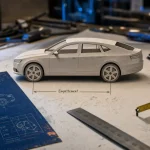 Empattement voiture : fiche technique montrant l’empattement