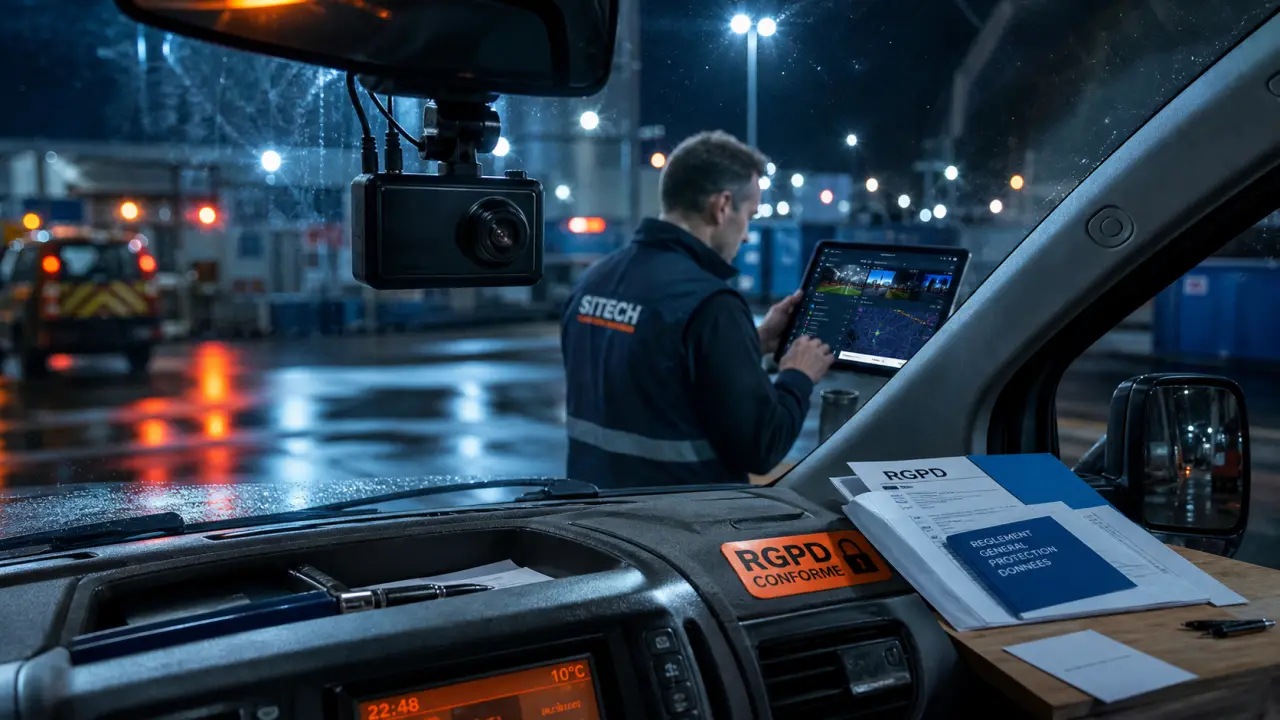 Logiciel dashcam pour véhicules btp : preuve vidéo, IA embarquée et RGPD en flotte de chantier