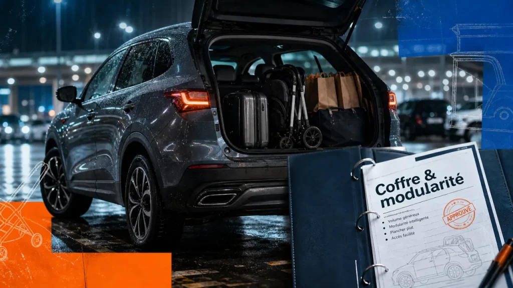 Meilleur suv compact : coffre ouvert et modularité
