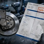 Prix changement plaquette de frein et disque chez Renault, devis atelier 99 à 424 €