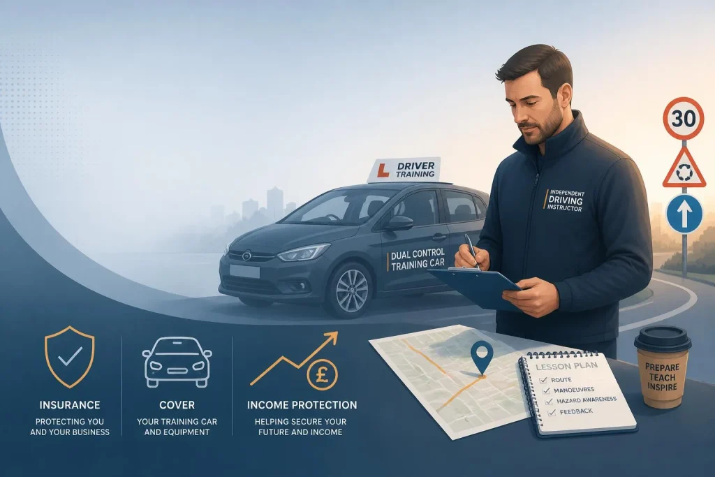 Assurance du moniteur d’auto-école indépendant : auto, RC Pro, prévoyance