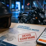 Assurance moto 500cm3 : devis tiers et tous risques, casque et contrat