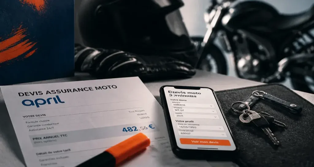 Assurance moto APRIL Moto : tiers, tous risques et options qui font la différence