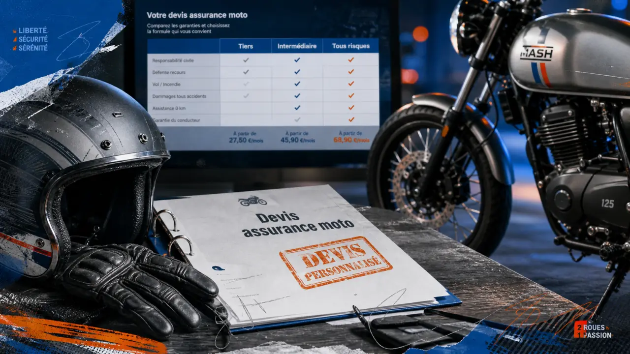Assurance moto Mash : tiers ou tous risques selon votre modèle