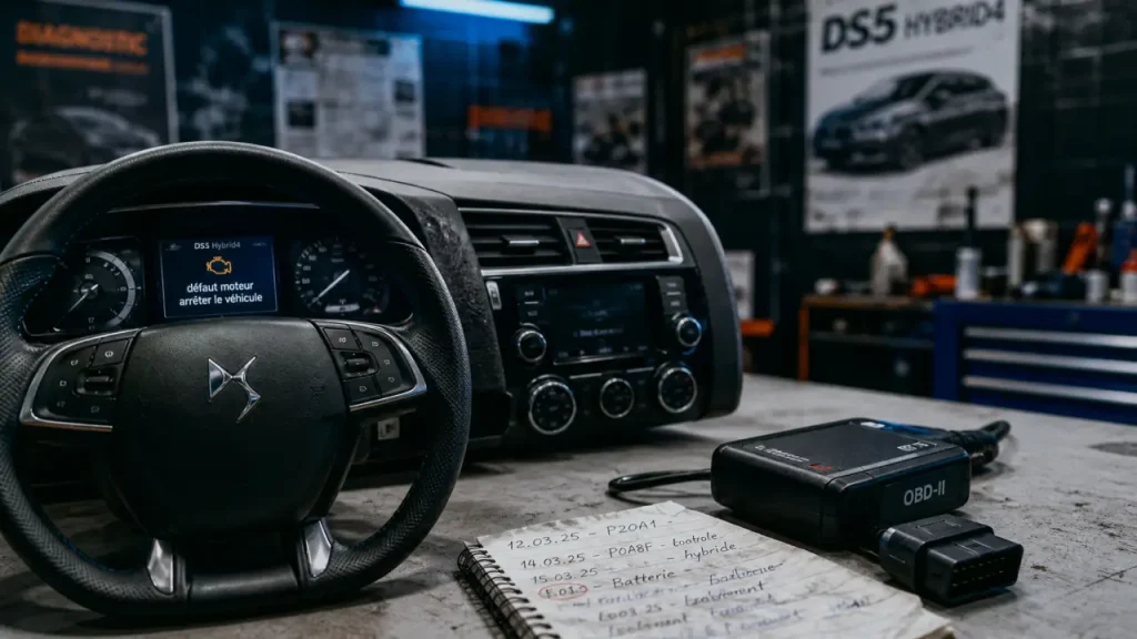 DS5 hybride problème : les alertes moteur, l’Hybrid4 2012-2015 et les frais à prévoir