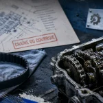 Liste voiture à chaîne de distribution : moteur démonté et courroie