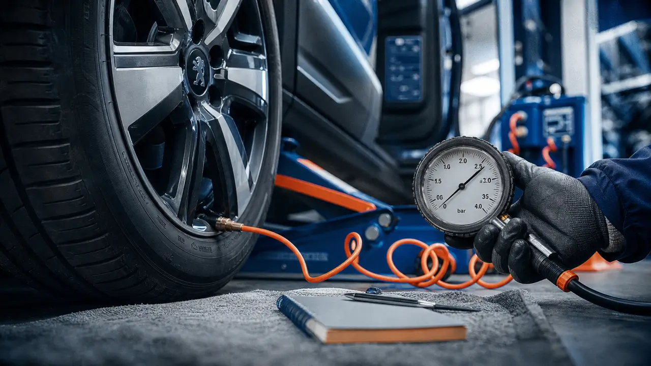 Pression pneu 5008 selon charge et dimension