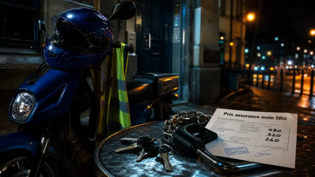 Prix d’une assurance moto 50cc : de 14,77 € à 30,32 € selon la formule