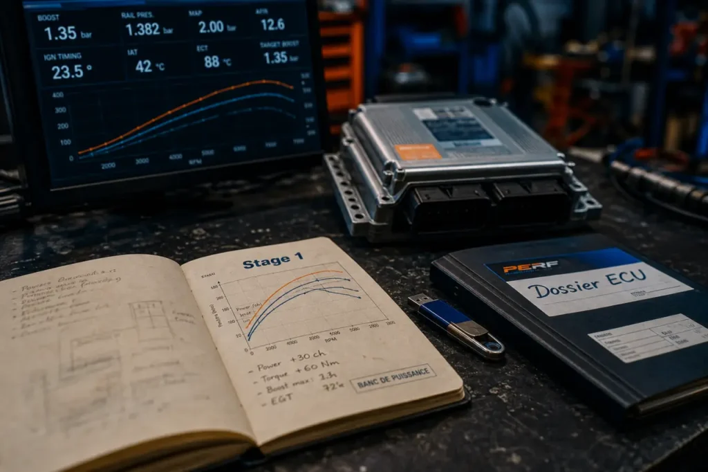 La reprogrammation moteur stage 1 optimise puissance, couple et agrément sans changer de pièces