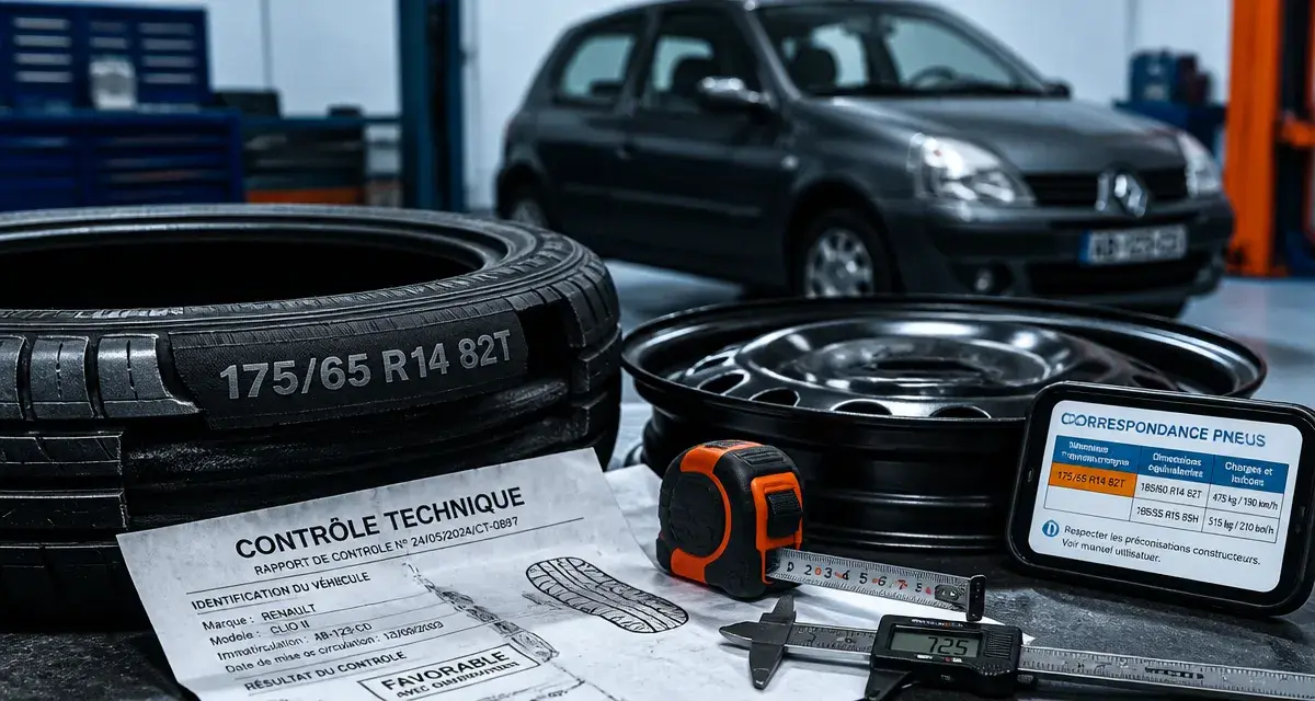 Taille des pneus clio 2 : dimensions et marquages sur pneu neuf