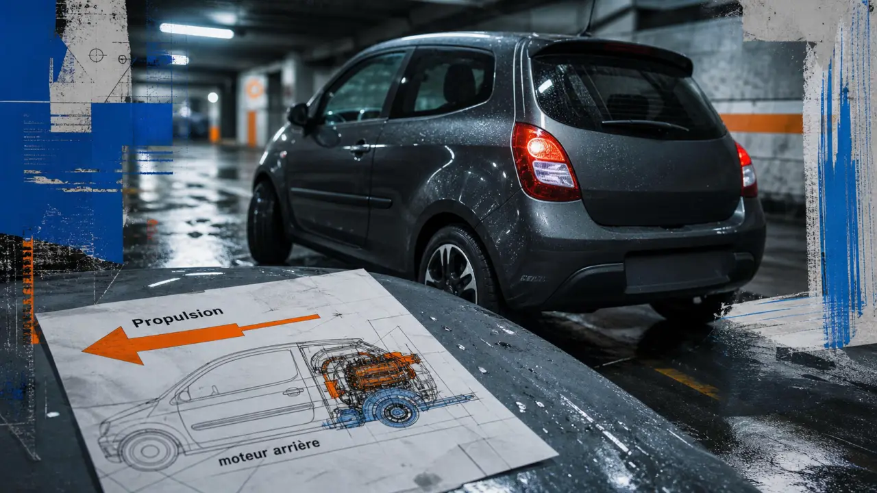 Twingo 3 propulsion ou traction : moteur arrière, braquage serré