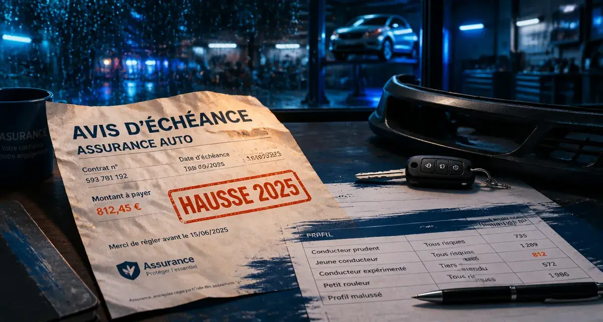 Augmentation assurance auto 2025 : avis d’échéance et hausse des prix
